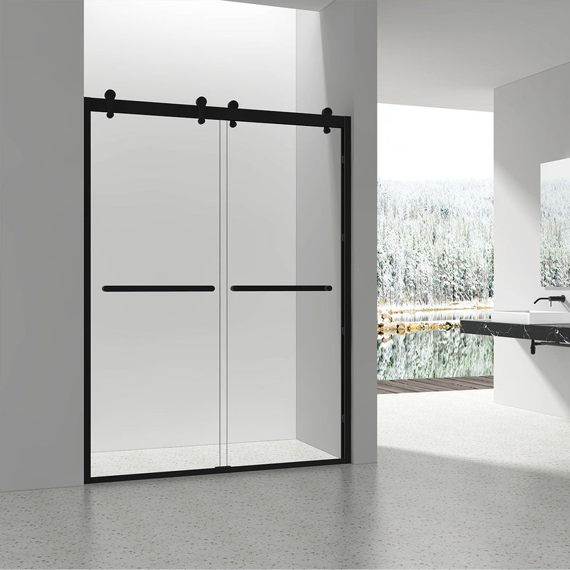 JZ Natalie Bypass Series Tub Door 62‘’HIGH (5/16" Thickness)