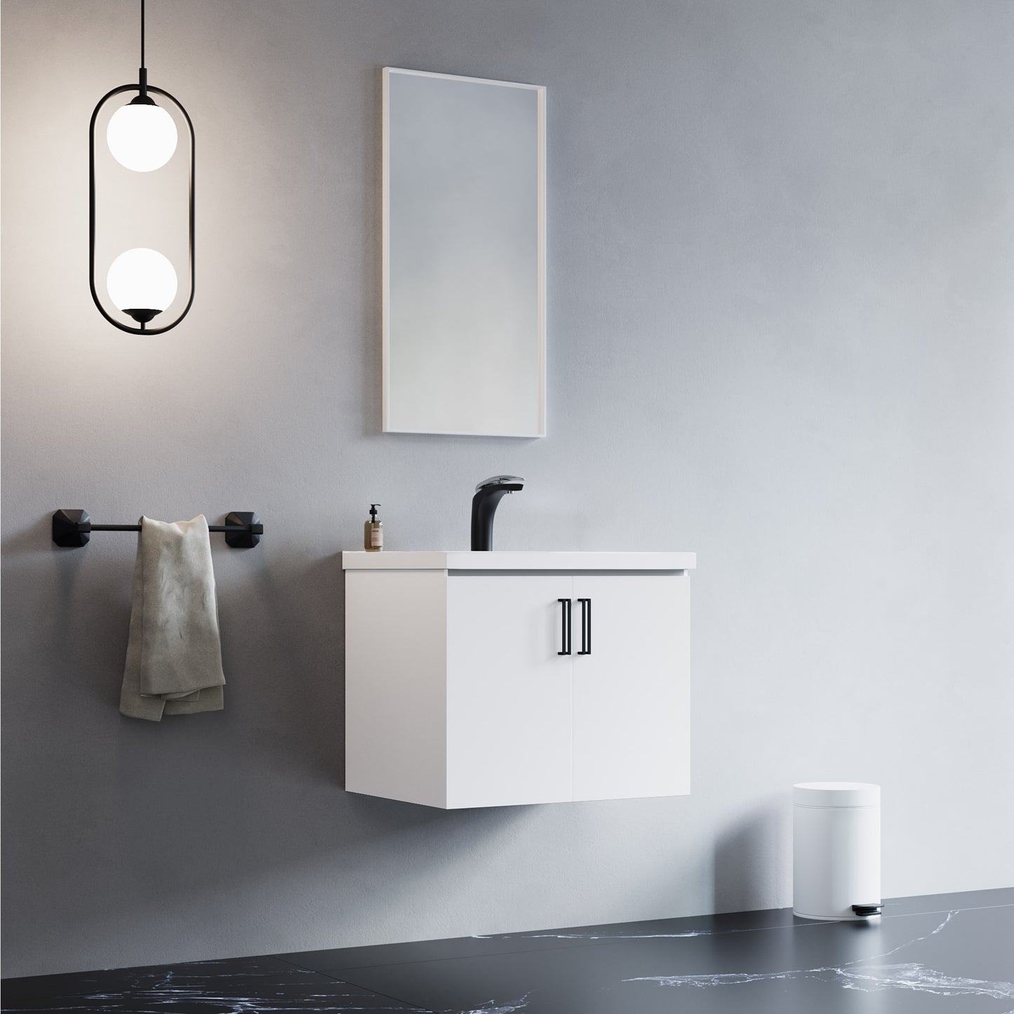 D047 Series–24 Inch Vanity with two door