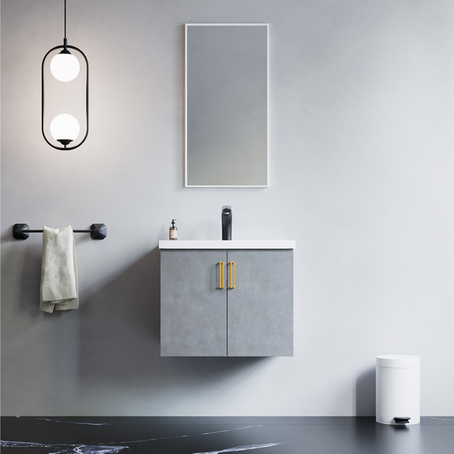 D047 Series–24 Inch Vanity with two door