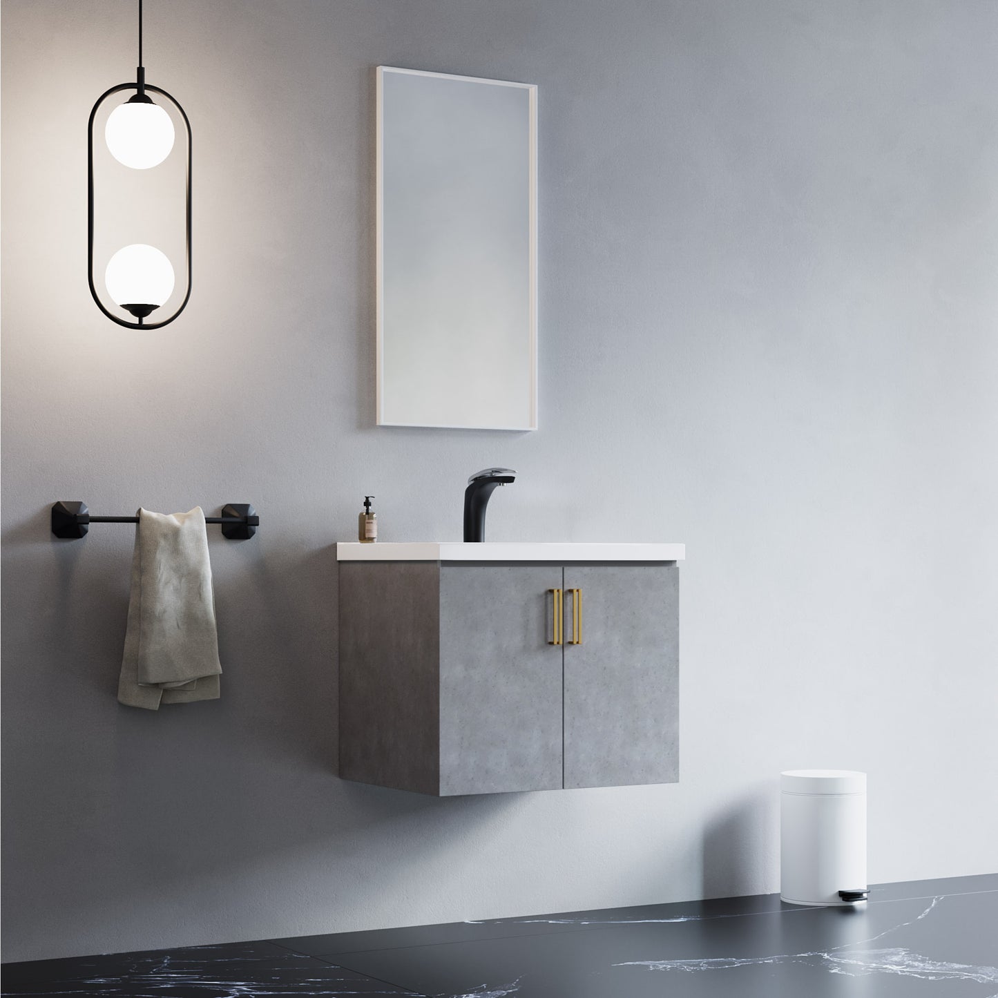D047 Series–24 Inch Vanity with two door
