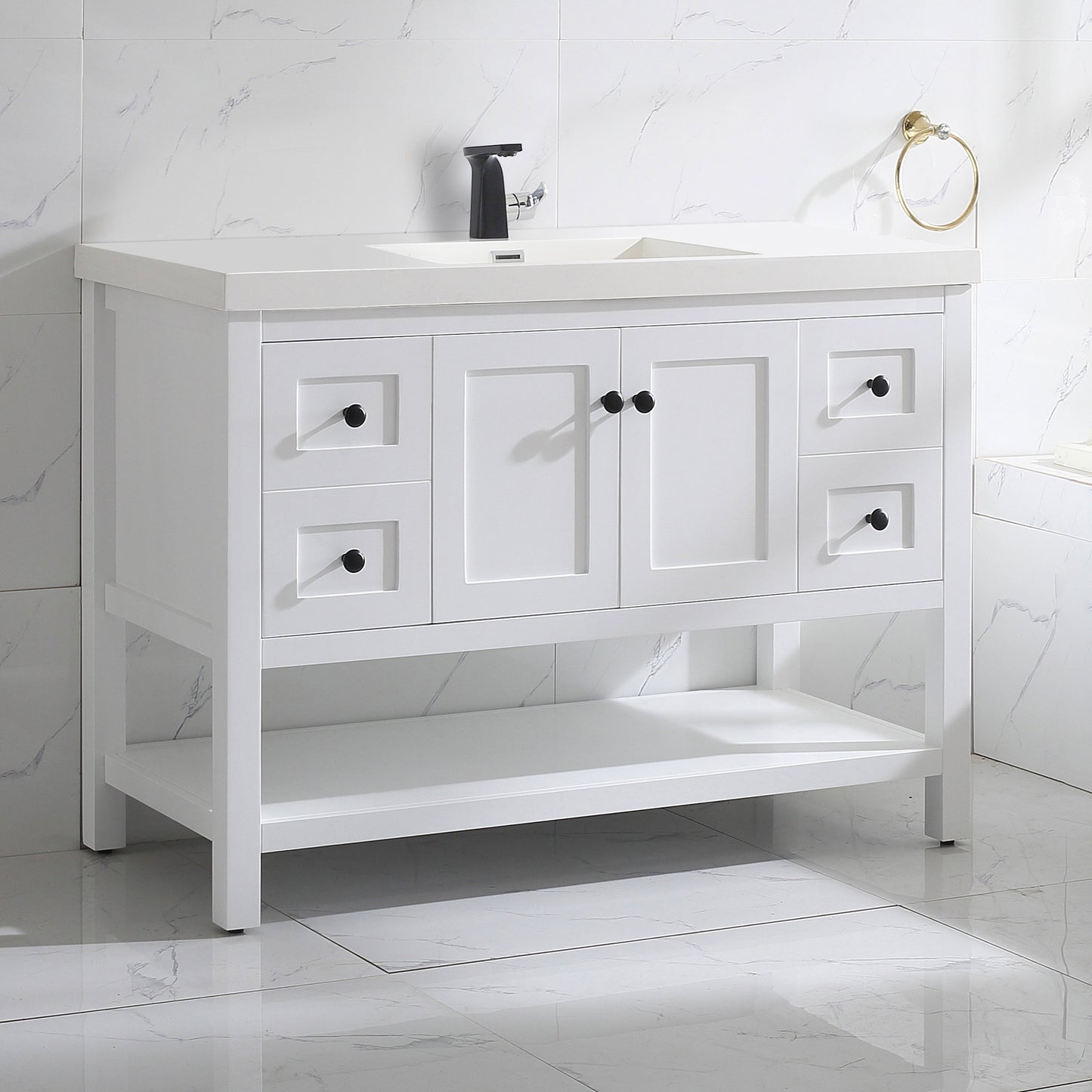 035 Series – 48 Inch Vanity – Single/Double Sink