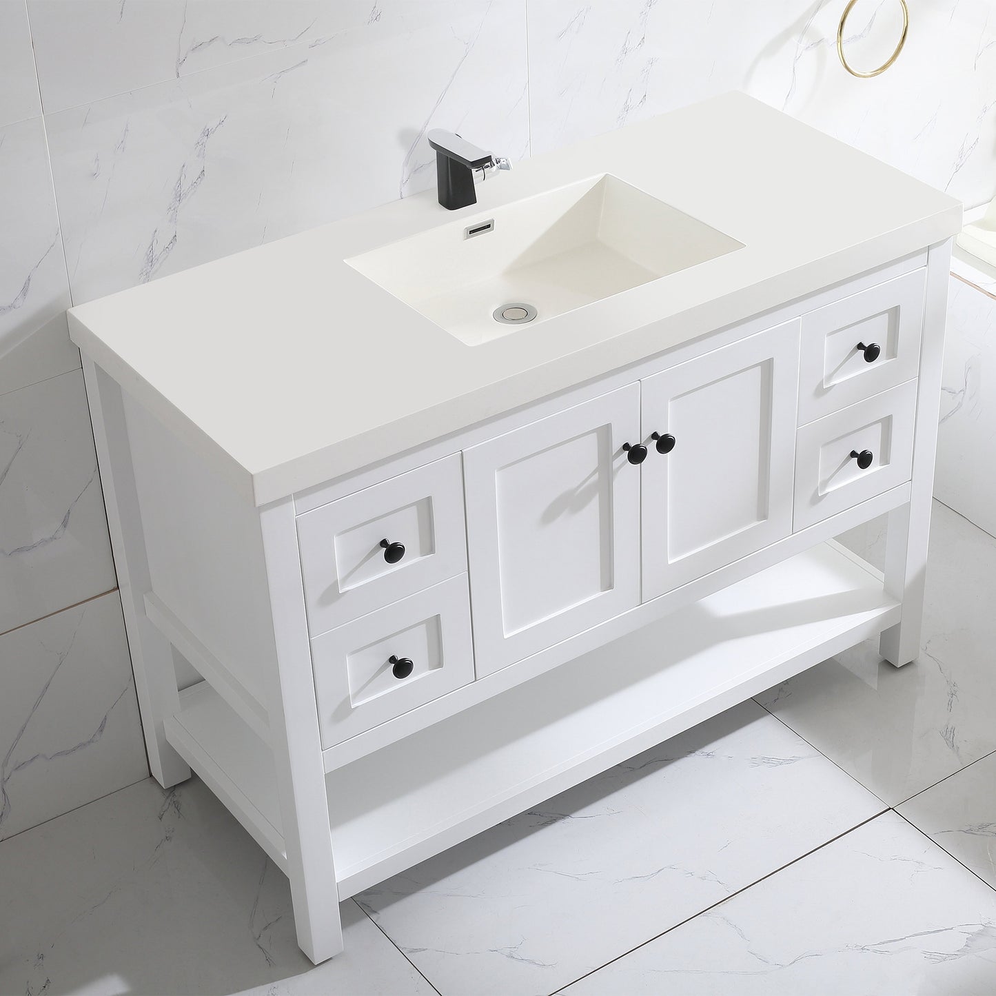 035 Series – 48 Inch Vanity – Single/Double Sink