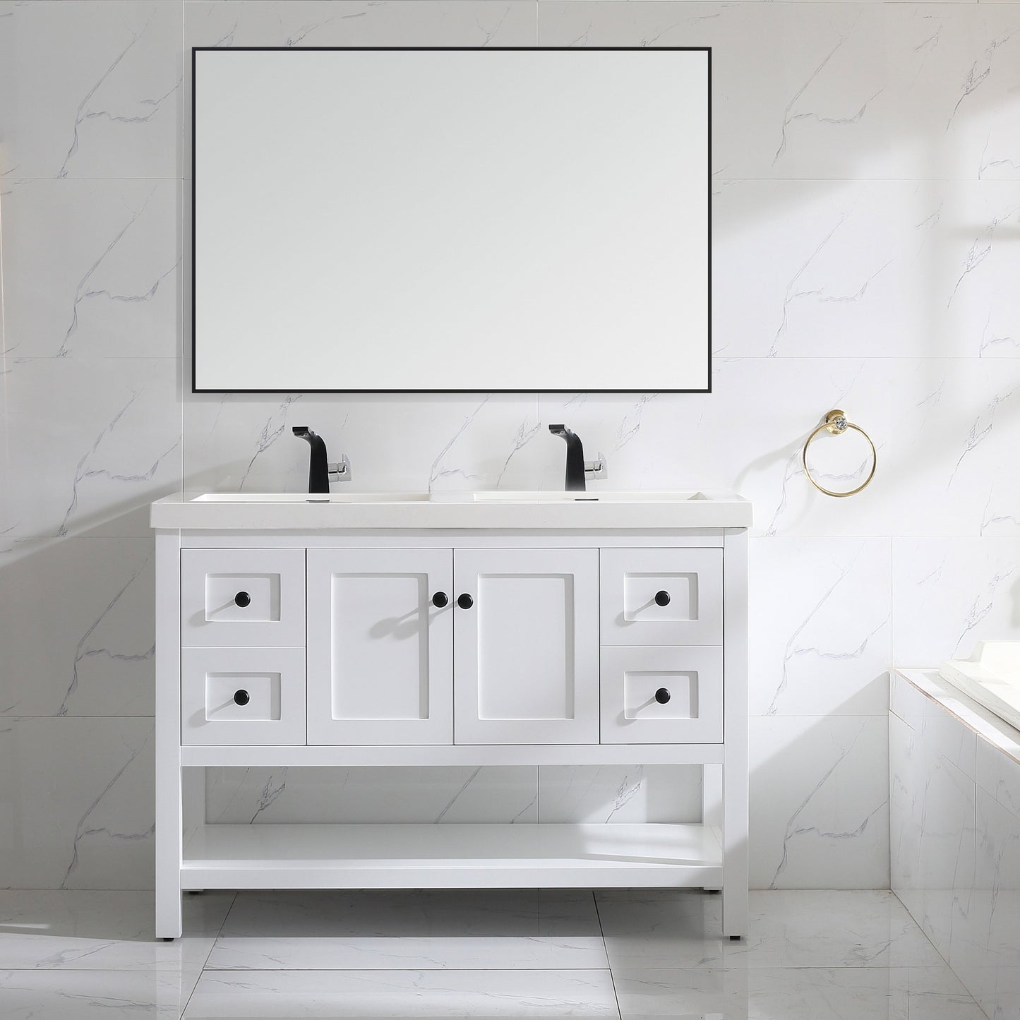 035 Series – 48 Inch Vanity – Single/Double Sink