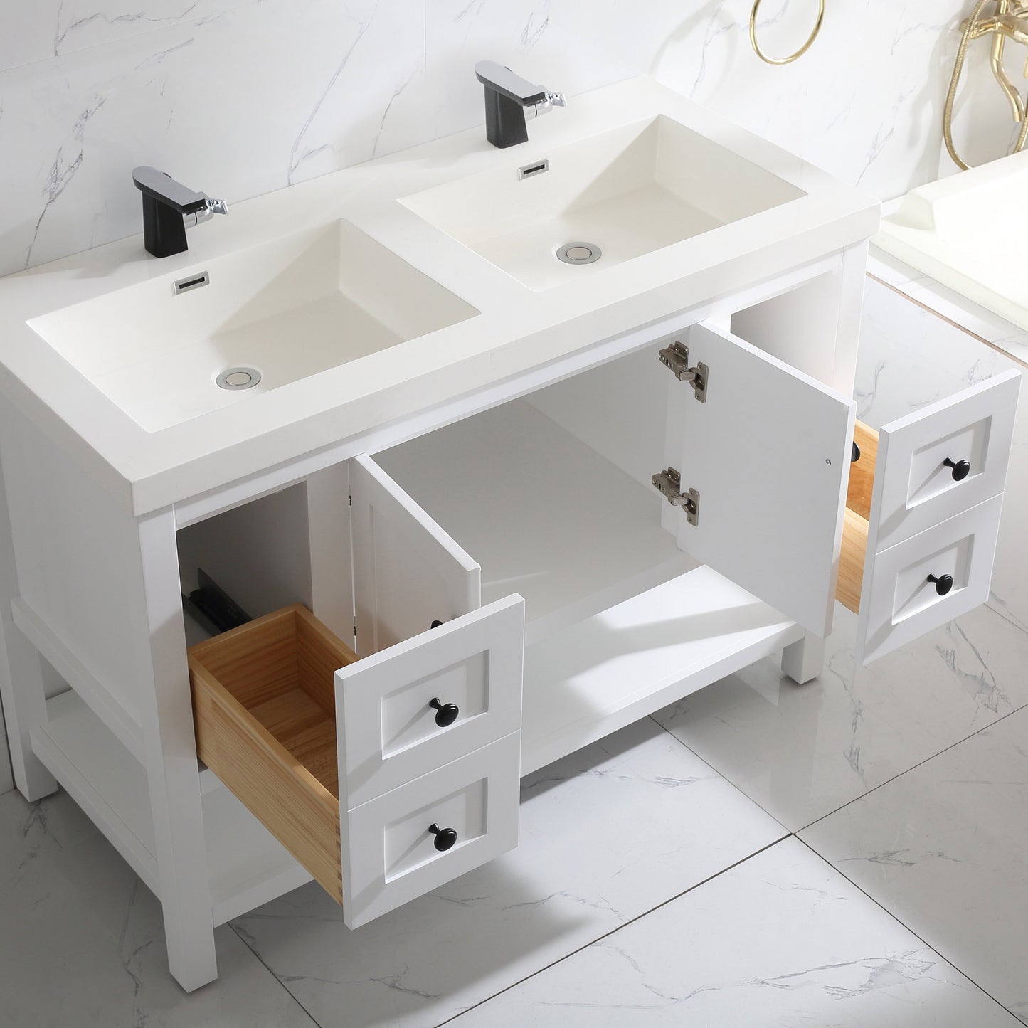 035 Series – 48 Inch Vanity – Single/Double Sink
