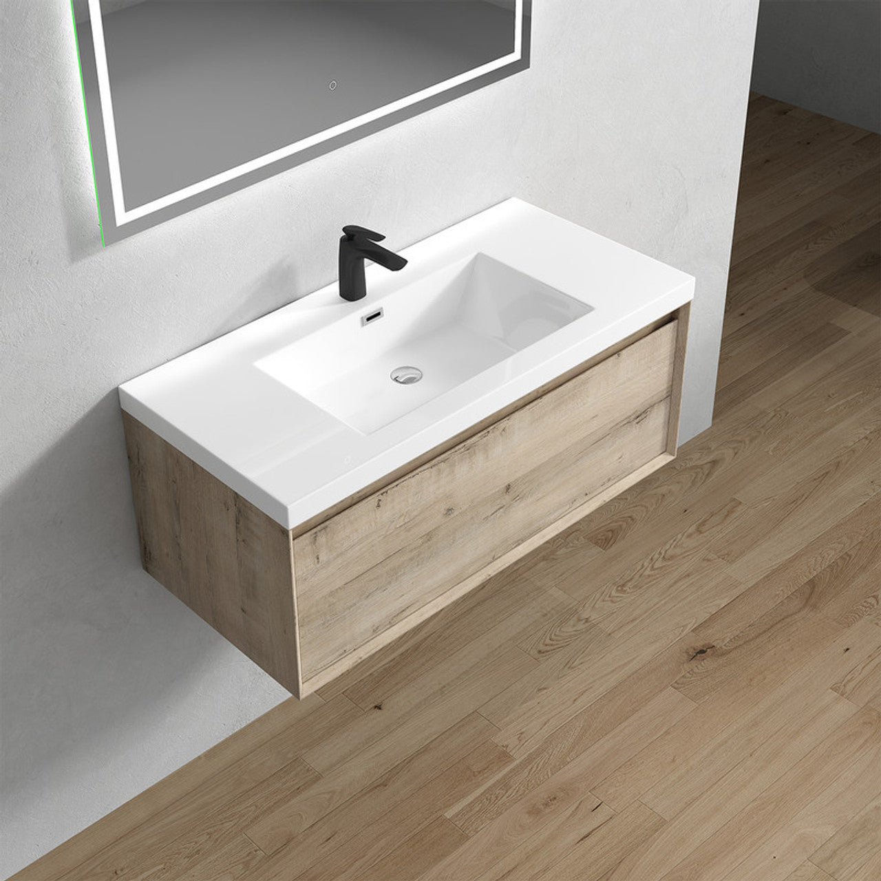 BELLA ''42 inch WALL MOUNTED VANITY WITH ACRYLIC TOP