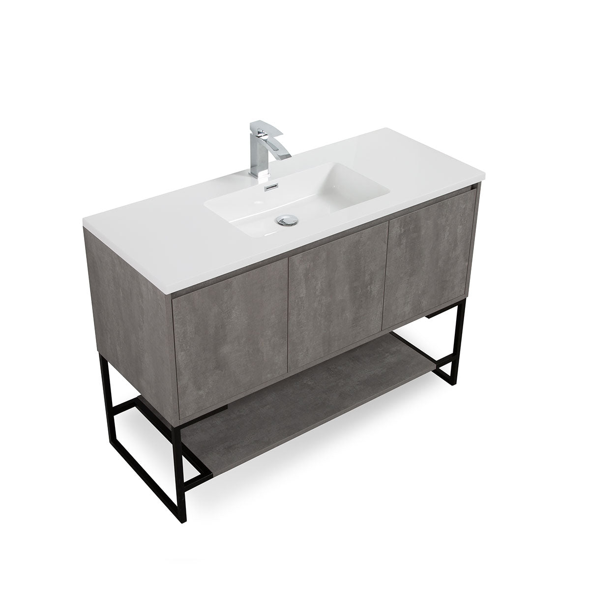 Allen V9006 48" Cement Grey Vanity & resin Sink