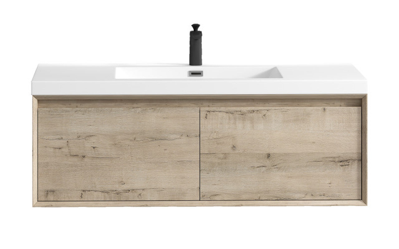 BELLA ''48 inch WALL MOUNTED VANITY WITH ACRYLIC TOP