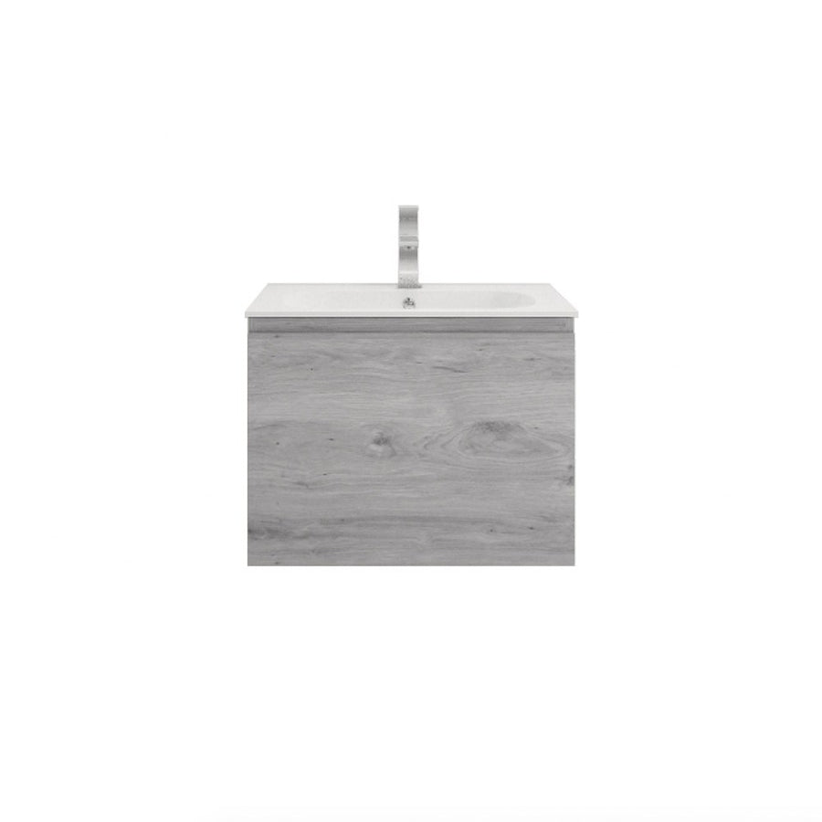 AIPO 24 Inch Wall Mounted Vanity with PVC Sink