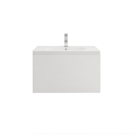 AIPO 30 Inch Wall Mounted Vanity with PVC Sink