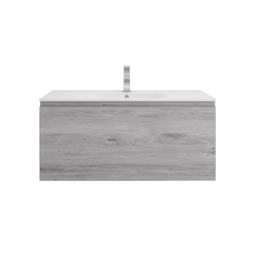 AIPO 48 Inch Wall Mounted Vanity with PVC Sink