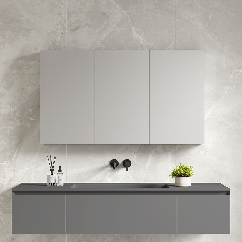 Aluminum Medicine Cabinet 18INCH TO 48INCH  (Surface Mount/Recessed)
