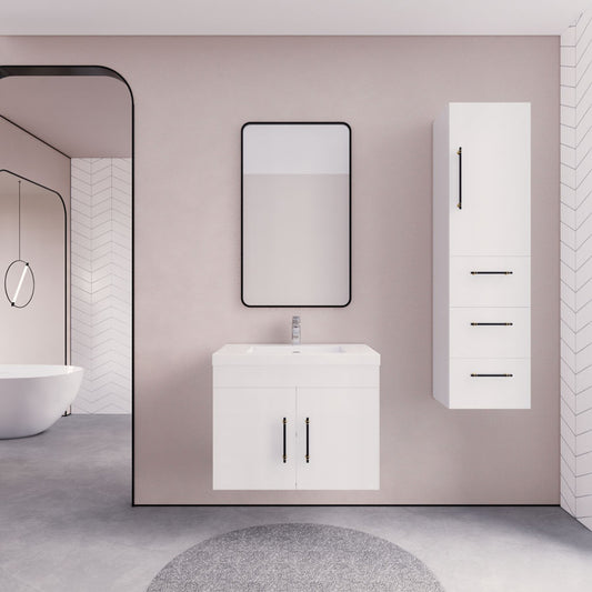 ELSA 30" WALL MOUNTED BATH VANITY WITH REINFORCED ACRYLIC SINK
