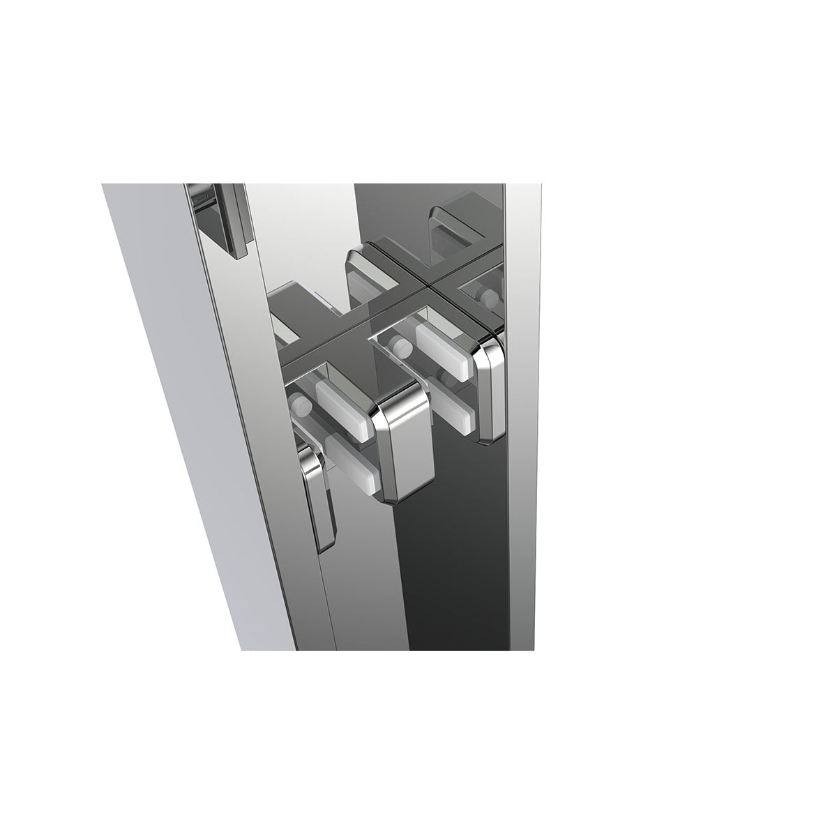 JZ Natalie Bypass Series Tub Door 62‘’HIGH (5/16" Thickness)