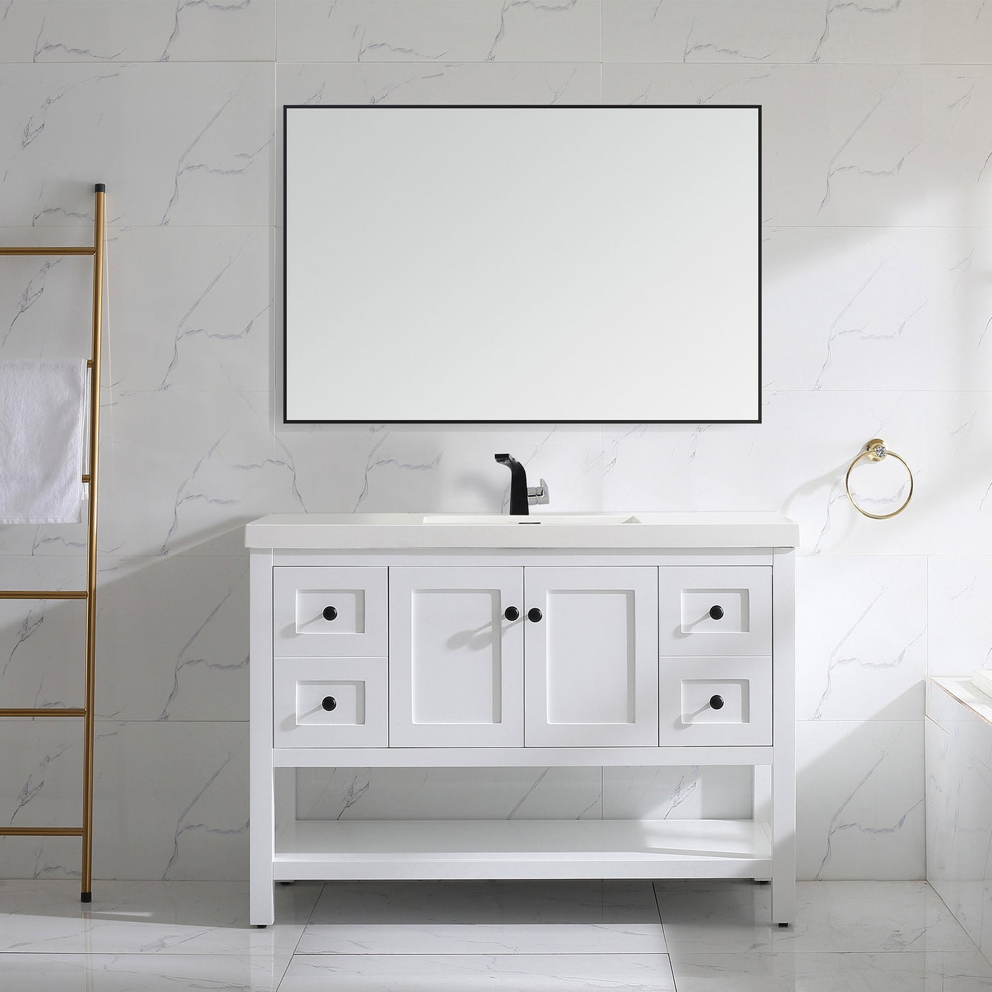 035 Series – 48 Inch Vanity – Single/Double Sink