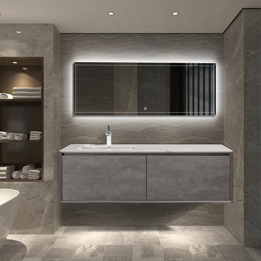 Chloe- Wall Hung Bathroom Vanity with Quartz Top & Ceramic Sink