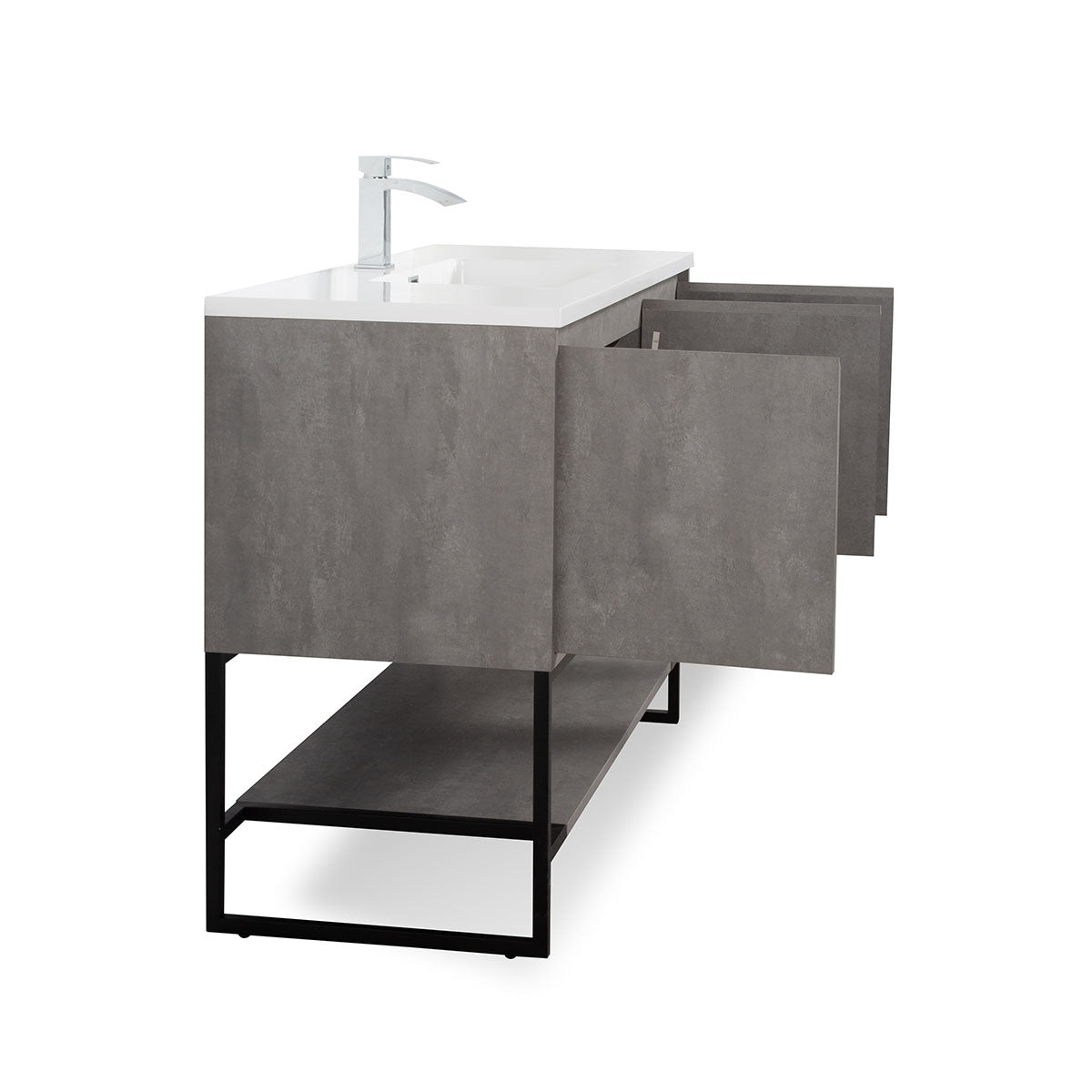 Allen V9006 48" Cement Grey Vanity & resin Sink