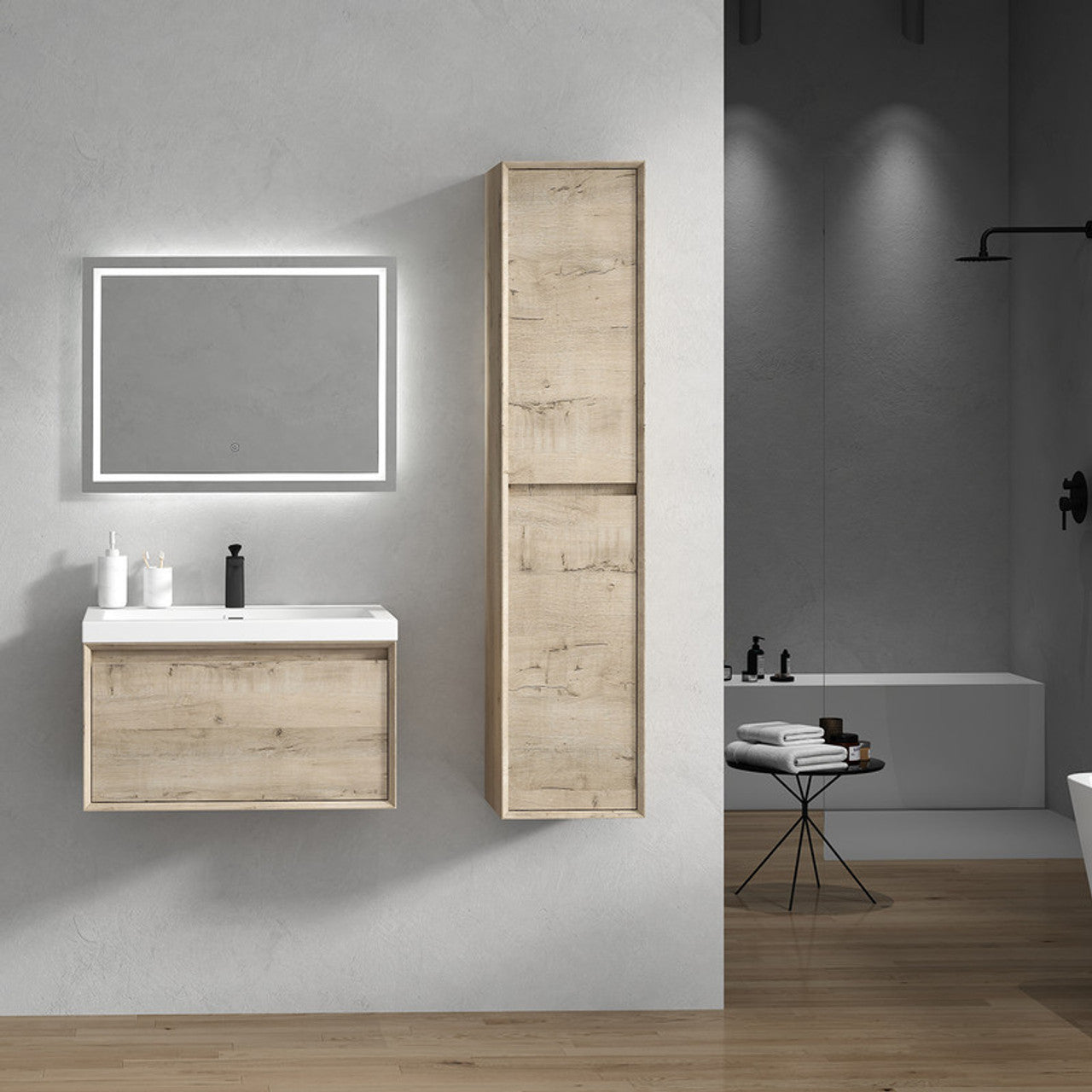 BELLA ''30 inch WALL MOUNTED VANITY WITH ACRYLIC TOP