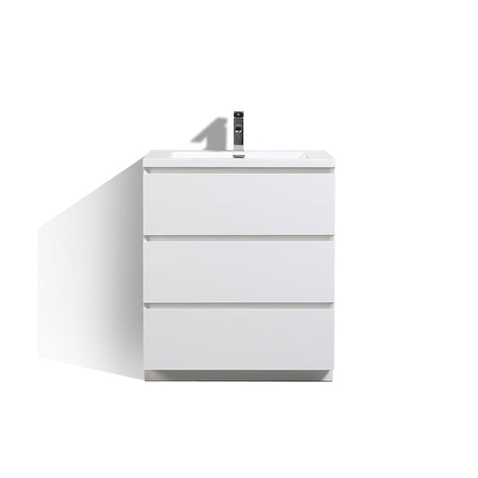 Freda-Freestanding Bathroom Vanity with Artificial Stone Integrated Top&Sink