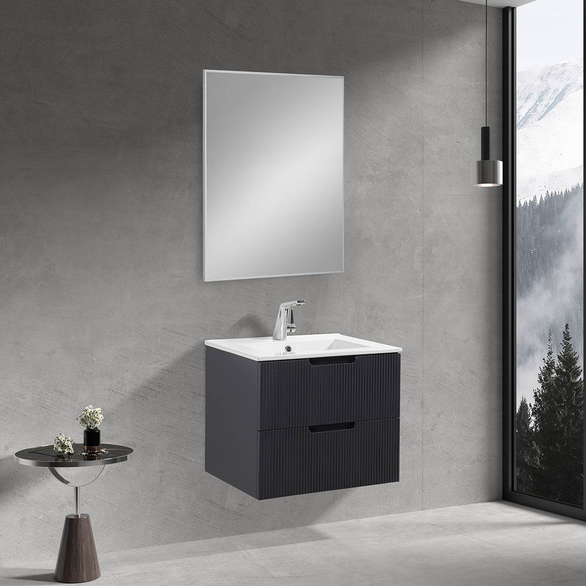 Nora 24" Wall Hung Vanity & Ceramic