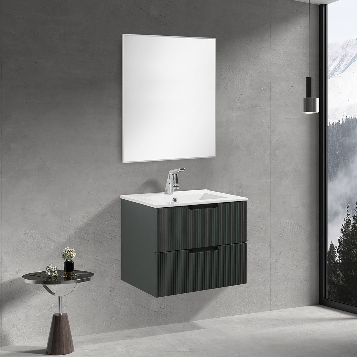 Nora 24" Wall Hung Vanity & Ceramic