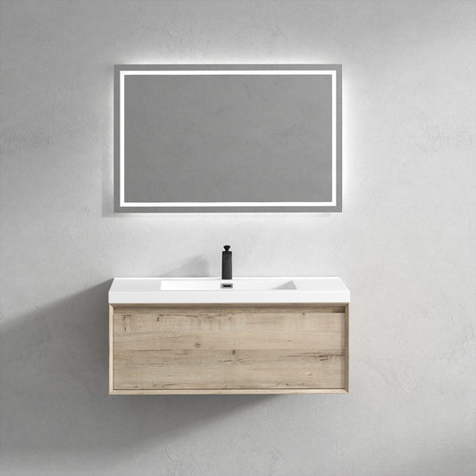 BELLA ''42 inch WALL MOUNTED VANITY WITH ACRYLIC TOP