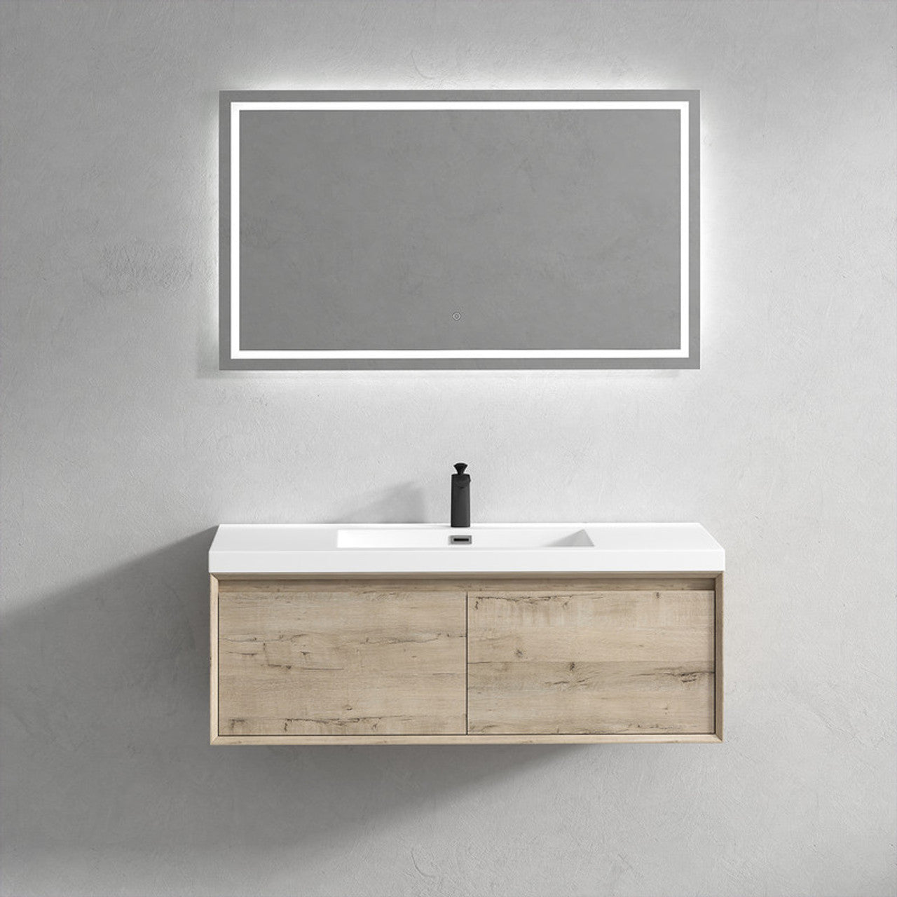BELLA ''48 inch WALL MOUNTED VANITY WITH ACRYLIC TOP