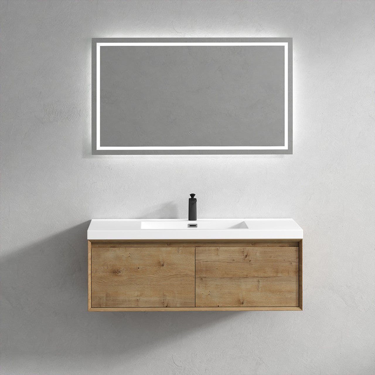 BELLA ''48 inch WALL MOUNTED VANITY WITH ACRYLIC TOP