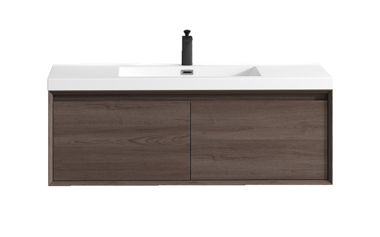 BELLA ''48 inch WALL MOUNTED VANITY WITH ACRYLIC TOP