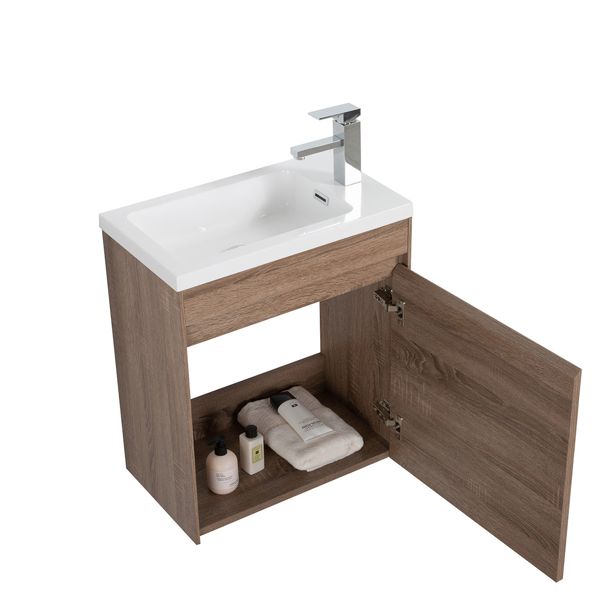 SLICE V9017 SERIES Vanity & Resin Sink Combo S. Oak