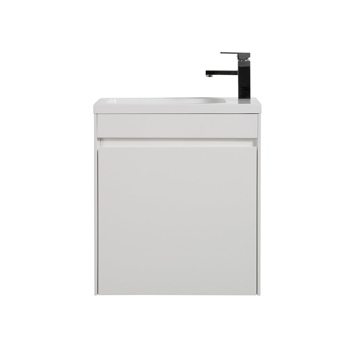 SLICE V9017 SERIES Vanity & Resin Sink Combo Glossy White