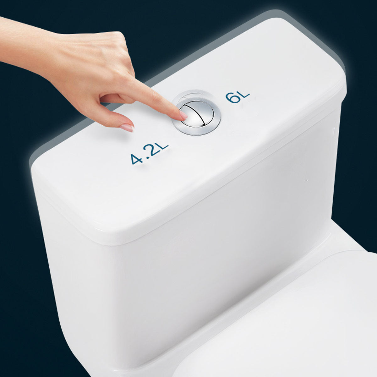 T-2137 One Piece 28" Toilet Dual Flush