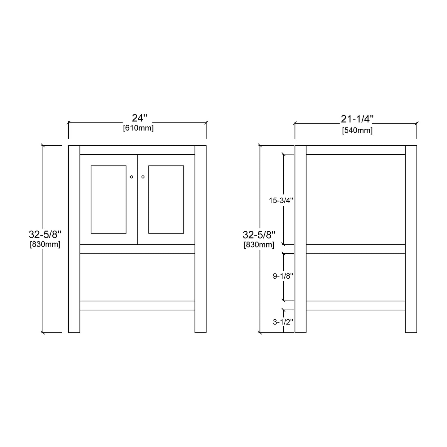 035 Series – 24 Inch Vanity